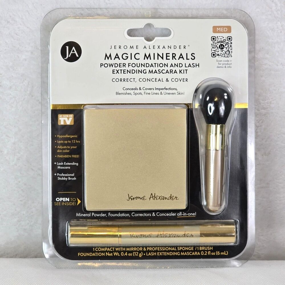 Jerome Alexander MagicMinerals Conceals & Covers Foundation & Mascara - Medium